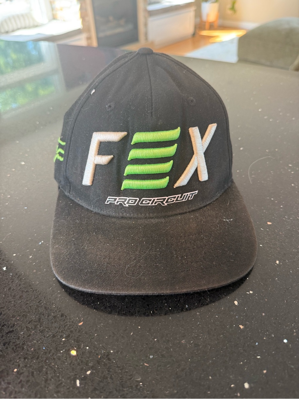 FOX Pro Circuit Black & Green Logo Snapback Hat